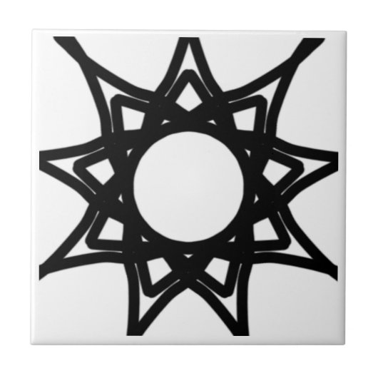 Zwart en wit tegeltje (Voorkant)