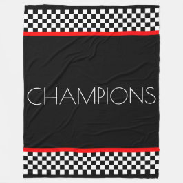 Zwart en wit, vette vormgeving fleece deken