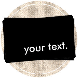 zwart en wit visitekaartje