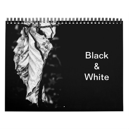 Zwart. en witte agenda kalender (Hoes)