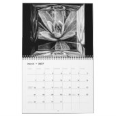 Zwart. en witte agenda kalender (Mar 2027)