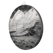 Zwart en Witte Berg Landschap Foto Game Room Dartbord (Voorkant Rechts)