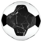 Zwart en zilver adermarmer voetbal (Gedraaid)