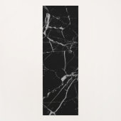 Zwart en zilver adermarmer yogamat (Voorkant)