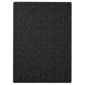 Zwart en zilver Damask Klembord (Achterkant)