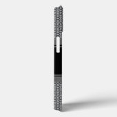 Zwart en zilver Metallic Mesh Case-Mate iPhone Case (Achterkant / Rechts)