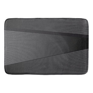 Zwart en zilver modern abstract badmat