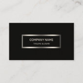 Zwart en zilver visitekaartje (Voorkant)