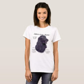 Zwart Engels Cocker Spaniel Geschiedenis T-shirt (Voorkant volledig)
