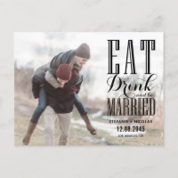 Zwart Eten Drinken en Getrouwd Foto Bewaar de Datu