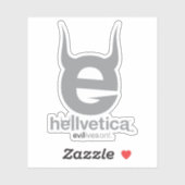Zwart Evil “e” logo Sticker (Vel)