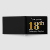 Zwart, Faux Gold 18e verjaardagsfeestje + aangepas Gastenboek (Volledig)