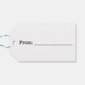 Zwart, Faux Gold 84th Birthday + Eigen naam Cadeaulabel (Achterkant Horizontaal)