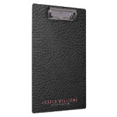 Zwart Faux Leather Print  look Klembord (Rechts)