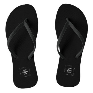 Zwart Flip Flops met Bedrijfslogo