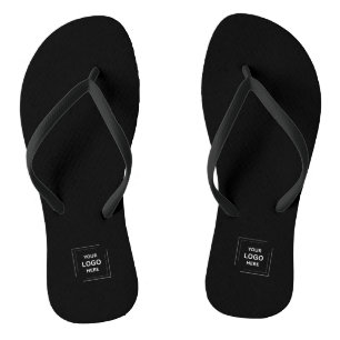 Zwart Flip Flops met Eigen Logo voor Zakelijk Gebr