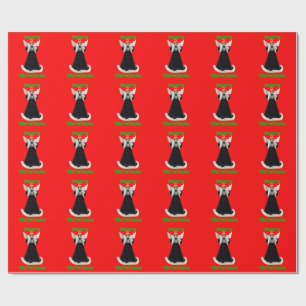 Zwart Fluweel Engel Rood Inpakpapier