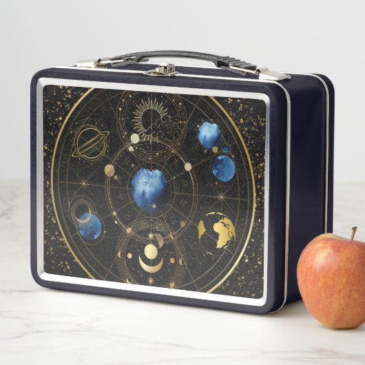 Zwart Fluweel Goud Hemelse Astrologie (In situ)