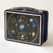 Zwart Fluweel Goud Hemelse Astrologie (Voorkant)