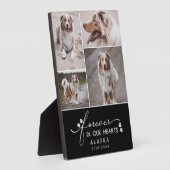 Zwart forever in ons hart Foto Collage Fotoplaat (Zijkant)