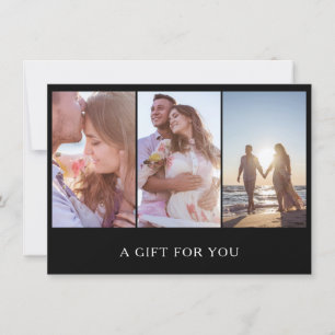 Zwart fotocollage Fotografie Gift Certificate