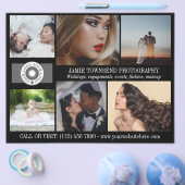 Zwart Fotocollage Logo Professionele Fotograaf Flyer (Enkel)