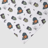 🖤 Zwart Frankenstein Weefselpapier 💀🎃 Tissuepapier (Detail)