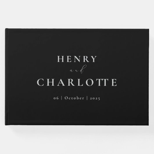 Zwart gastenboek (Voorkant)