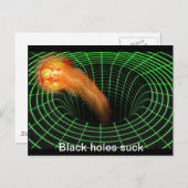 Zwart gat briefkaart (Voorkant / Achterkant)