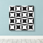 Zwart gat in het deurpatroon canvas afdruk (Insitu (Houten vloer))