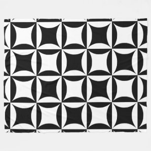Zwart gat in het deurpatroon fleece deken