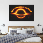 Zwart Gat Interstellaire Conversatie Canvas Afdruk (Insitu (Slaapkamer))