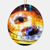 zwart gat keramisch ornament (Links)