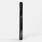 Zwart geborsteld metaal Case-Mate iPhone case (Achterkant/rechts)