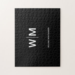 Zwart Gebrandmerkt Logo   Bedrijfsbedrijf Maatscha Legpuzzel
