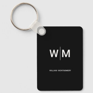 Zwart Gebrandmerkt Logo Bedrijfsbedrijf Maatscha Sleutelhanger