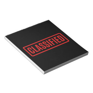 Zwart Geclassificeerd Notitieblok