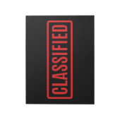 Zwart Geclassificeerd Notitieblok (Gedraaid)