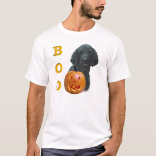 Zwart gecoat poedelboek t-shirt