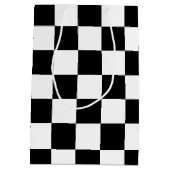 Zwart gecontroleerd medium cadeauzakje (Achterkant)