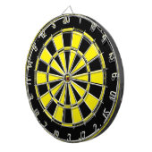 zwart-geel dartboard dartbord (Voorkant Rechts)
