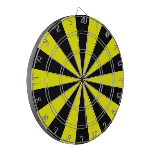 Zwart-geel Dartbord (Voorkant Links)