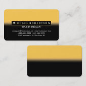 Zwart geel korner Charming Visitekaartje (Voorkant / Achterkant)