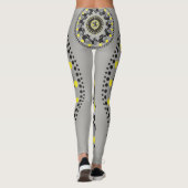 Zwart-geel Leggings (Achterkant)