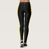 Zwart-geel Leggings (Achterkant)