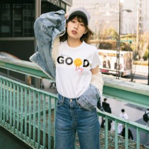 Zwart Geel Rood Maak Een Goede Dag Vrouwen T-shirt