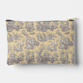 zwart geel Toile de Jouy bedrukt Etui (Achterkant)