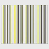 Zwart geel witte en grijze strepen cadeaupapier (Vlak)