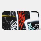 Zwart-gekleurde graffiti-kunst Case-Mate iPhone case (Achterkant (horizontaal))
