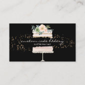 Zwart gelaagde banketbakkerij uit banketbakkerij visitekaartje (Voorkant)
